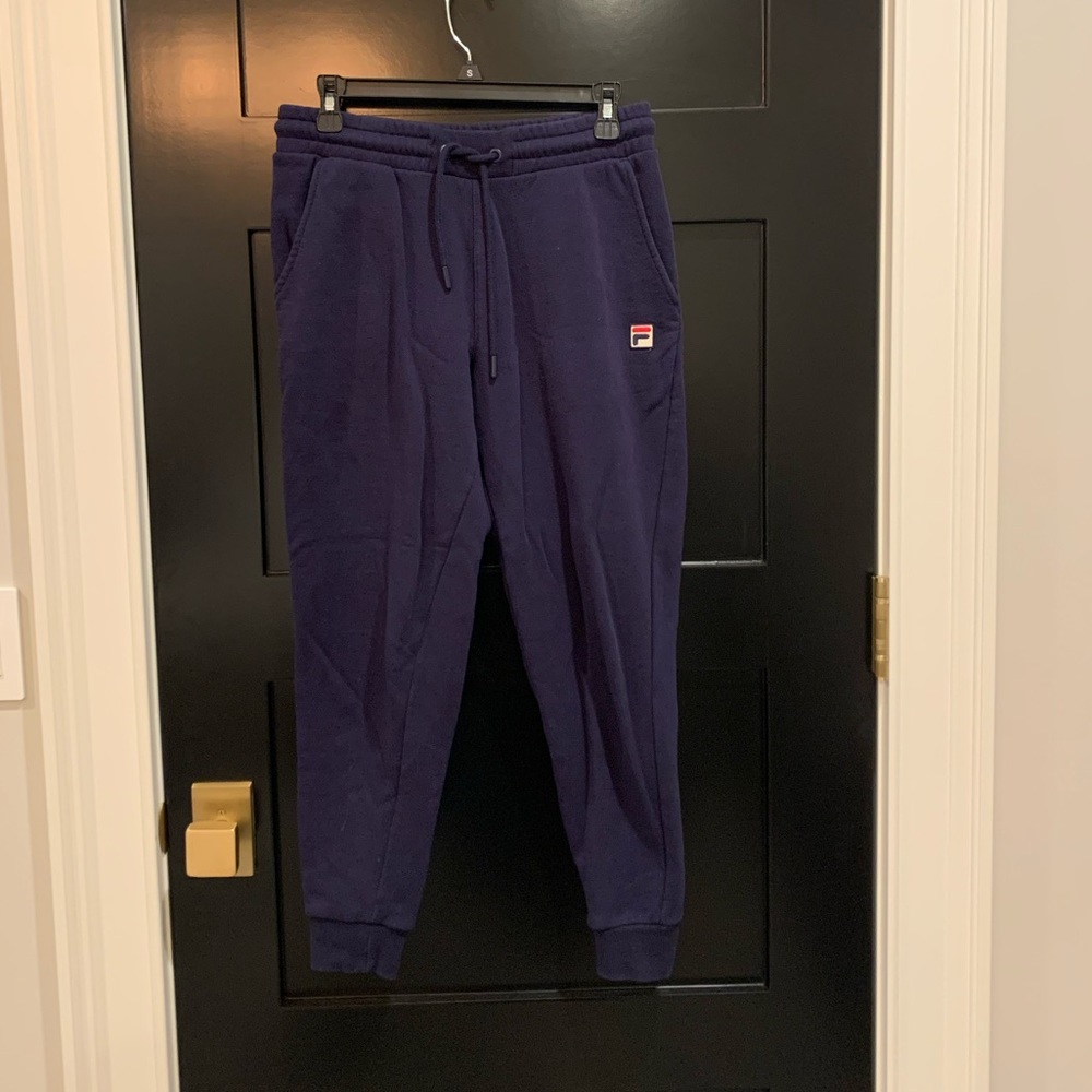 FILA Women Navy Blue Sweatpants - Small